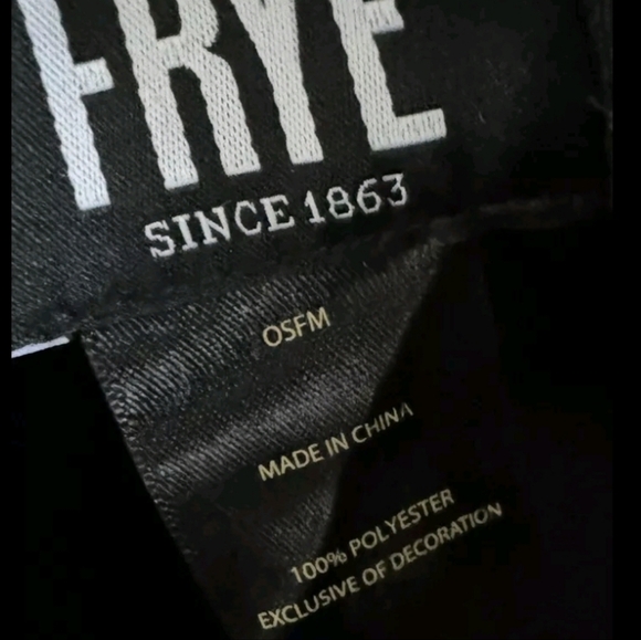 NWT FRYE Womens Western Cowgirl Rodeo Boho Felt Adjustable Hat Black main image 7